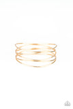 Paparazzi "Showstopping Sheen" Gold Bracelet Paparazzi Jewelry