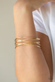 Paparazzi "Showstopping Sheen" Gold Bracelet Paparazzi Jewelry