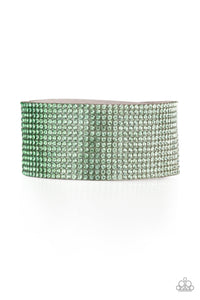 Paparazzi "Fade Out" Green Wrap Bracelet Paparazzi Jewelry