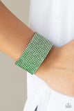 Paparazzi "Fade Out" Green Wrap Bracelet Paparazzi Jewelry