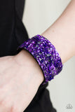 Paparazzi "Starry Sequins" Purple Wrap Bracelet Paparazzi Jewelry