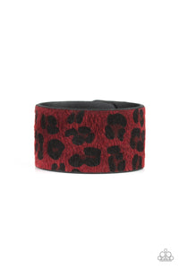 Paparazzi "Cheetah Cabana" Red Wrap Bracelet Paparazzi Jewelry