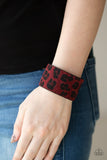 Paparazzi "Cheetah Cabana" Red Wrap Bracelet Paparazzi Jewelry