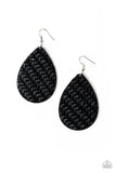 Paparazzi "Teardrop Trend" Black Earrings Paparazzi Jewelry