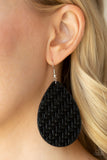 Paparazzi "Teardrop Trend" Black Earrings Paparazzi Jewelry