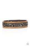 Paparazzi "Crunch Time" Brown Wrap Bracelet Paparazzi Jewelry