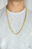 Paparazzi "Kingpin" Gold Mens Necklace Paparazzi Jewelry