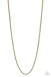 Paparazzi "Underground" Brass Mens Necklace Unisex Paparazzi Jewelry