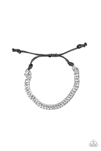 Paparazzi "AWOL" Silver Mens Bracelet Paparazzi Jewelry