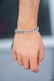 Paparazzi "Sideline" Silver 005XX Mens Bracelet Paparazzi Jewelry