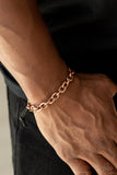 Paparazzi VINTAGE VAULT "Rumble" Copper Mens Bracelet Paparazzi Jewelry