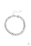 Paparazzi "Halftime" Silver Mens Bracelet Unisex Paparazzi Jewelry