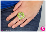Paparazzi "Ahead Of the Curve" Green Ring Paparazzi Jewelry