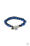 Paparazzi "Daisy Guru" Blue Bracelet Paparazzi Jewelry