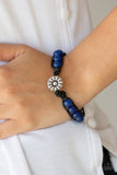 Paparazzi "Daisy Guru" Blue Bracelet Paparazzi Jewelry