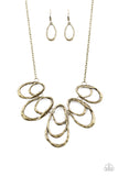 Paparazzi "Terra Storm" Brass Necklace & Earring Set Paparazzi Jewelry