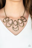 Paparazzi "Terra Storm" Brass Necklace & Earring Set Paparazzi Jewelry