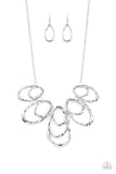 Paparazzi "Terra Storm" Silver Necklace & Earring Set Paparazzi Jewelry