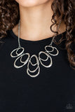 Paparazzi "Terra Storm" Silver Necklace & Earring Set Paparazzi Jewelry