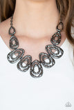 Paparazzi "Terra Couture" Black Necklace & Earring Set Paparazzi Jewelry