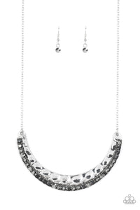 Paparazzi "Impressive" Silver Necklace & Earring Set Paparazzi Jewelry