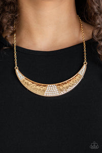 Paparazzi VINTAGE VAULT "Stardust" Gold Necklace & Earring Set Paparazzi Jewelry