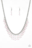Paparazzi VINTAGE VAULT "Sporadic Sparkle" Pink Necklace & Earring Set Paparazzi Jewelry