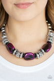 Paparazzi "Colorfully Confident" Purple Necklace & Earring Set Paparazzi Jewelry