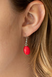 Paparazzi "Zen Trend" Red Necklace & Earring Set Paparazzi Jewelry