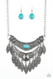 Paparazzi "Island Queen" Blue Necklace & Earring Set Paparazzi Jewelry