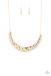 Paparazzi "Impressive" Gold Necklace & Earring Set Paparazzi Jewelry