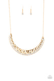 Paparazzi "Impressive" Gold Necklace & Earring Set Paparazzi Jewelry