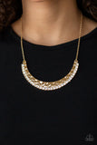 Paparazzi "Impressive" Gold Necklace & Earring Set Paparazzi Jewelry