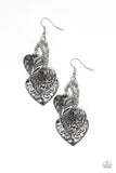 Paparazzi "Once Upon A Heart" Silver Earrings Paparazzi Jewelry