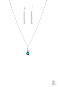 Paparazzi "Timeless Trinket" Blue Necklace & Earring Set Paparazzi Jewelry