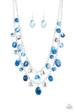 Paparazzi "Rainbow Shine" Blue Necklace & Earring Set Paparazzi Jewelry