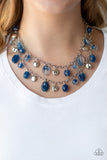 Paparazzi "Rainbow Shine" Blue Necklace & Earring Set Paparazzi Jewelry