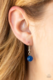 Paparazzi VINTAGE VAULT "Stone Aura" Blue Necklace & Earring Set Paparazzi Jewelry