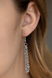Paparazzi "Key Keepsake" Silver Necklace & Earring Set Paparazzi Jewelry