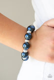 Paparazzi "Extra Elegant" Blue Bracelet Paparazzi Jewelry