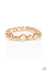 Paparazzi "Crystal Collision" Gold Bracelet Paparazzi Jewelry