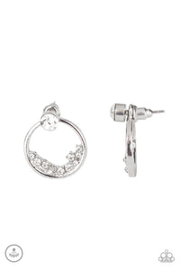 Paparazzi "Rich Blitz" White Post Earrings Paparazzi Jewelry