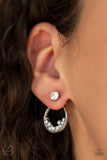 Paparazzi "Rich Blitz" White Post Earrings Paparazzi Jewelry