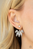 Paparazzi "Stunningly Striking" White Earrings Paparazzi Jewelry
