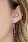 Paparazzi "Fleur de Fringe" Purple Necklace & Earring Set Paparazzi Jewelry
