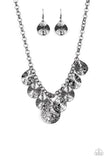 Paparazzi "Texture Storm" Black Necklace & Earring Set Paparazzi Jewelry