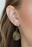 Paparazzi "Texture Storm" Brass Necklace & Earring Set Paparazzi Jewelry
