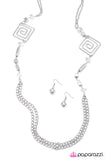 Paparazzi "Down the Rabbit Hole - White" necklace Paparazzi Jewelry