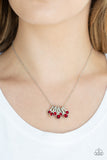 Paparazzi "Slide Into Shimmer" Red Necklace & Earring Set Paparazzi Jewelry