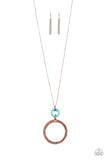 Paparazzi "Optical Illusion" Copper Necklace & Earring Set Paparazzi Jewelry